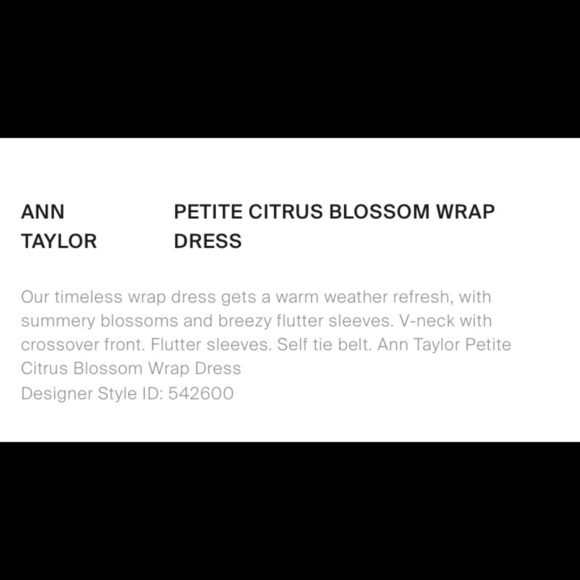 ANN TAYLOR Citrus Blossom Wrap dress - Picture 6 of 6